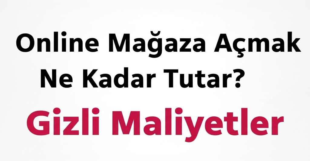 Online Mağaza Açmak Ne Kadar Tutar? Gizli Maliyetler
